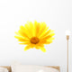 Yellow Gerbera Flower Wall Decal