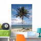 Palm Tree Beach Wall Decal Design 1