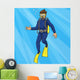 Diver Underwater Pop Art Wall Decal
