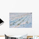 Agricultural Field Covered Snow Wall Decal