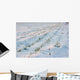Agricultural Field Covered Snow Wall Decal