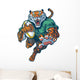 Sports Tiger Mascot Rugby Wall Decal