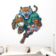 Sports Tiger Mascot Rugby Wall Decal