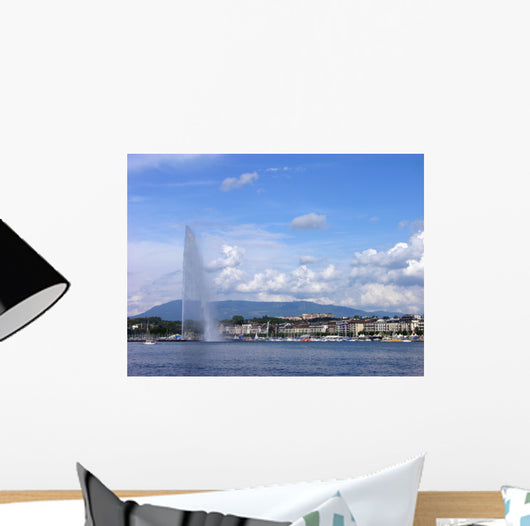 Jet D'eau Geneva City Wall Decal