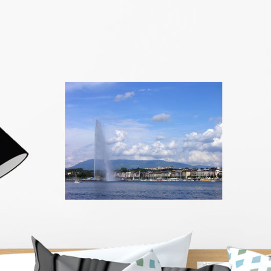 Jet D'eau Geneva City Wall Decal