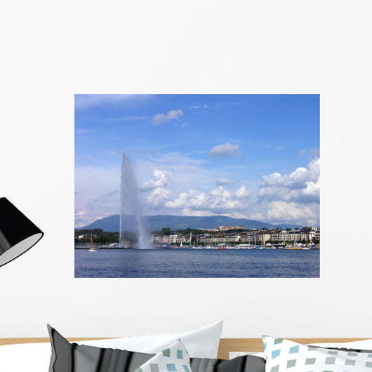 Jet D'eau Geneva City Wall Decal