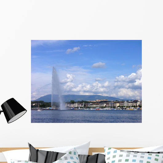 Jet D'eau Geneva City Wall Decal