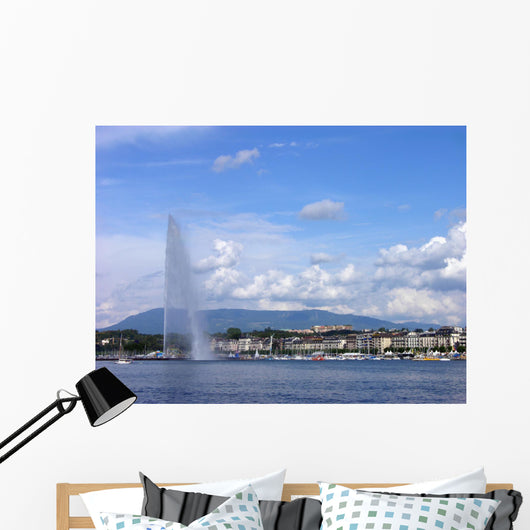 Jet D'eau Geneva City Wall Decal