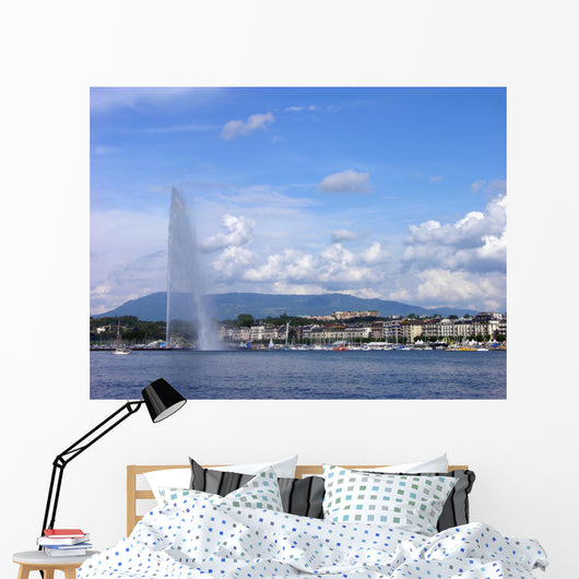Jet D'eau Geneva City Wall Decal