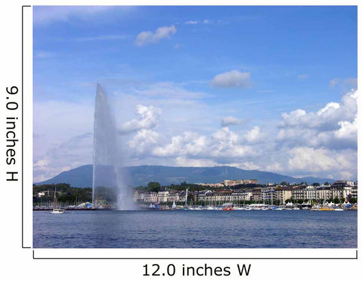 Jet D'eau Geneva City Wall Decal