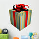 Gift Box Diverse Colors Wall Decal