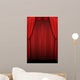 Red Curtains Wall Decal