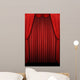 Red Curtains Wall Decal