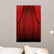 Red Curtains Wall Decal