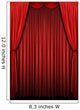 Red Curtains Wall Decal