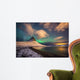 Nordlichter Island Wall Decal