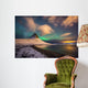 Nordlichter Island Wall Decal