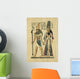 Ancient Egyptian Parchment Ra and Hathor Wall Decal
