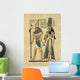 Ancient Egyptian Parchment Ra and Hathor Wall Decal