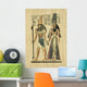 Ancient Egyptian Parchment Ra and Hathor Wall Decal