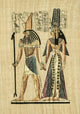 Ancient Egyptian Parchment Ra and Hathor Wall Decal