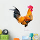 Chicken Bantam Crowing Rooster Wall Decal