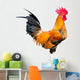 Chicken Bantam Crowing Rooster Wall Decal