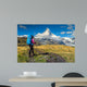 Hiker Matterhorn Peak Switzerland Wall Decal