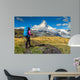 Hiker Matterhorn Peak Switzerland Wall Decal