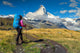 Hiker Matterhorn Peak Switzerland Wall Decal