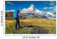 Hiker Matterhorn Peak Switzerland Wall Decal