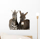 Zebra and Donkey Wall Decal