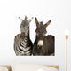 Zebra and Donkey Wall Decal