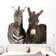 Zebra and Donkey Wall Decal
