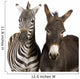 Zebra and Donkey Wall Decal