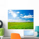 Green Hill under Blue Wall Decal Design 2