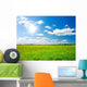 Green Hill under Blue Wall Decal Design 2