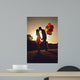 Two Couple Kissing Sunset Wall Decal