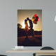 Two Couple Kissing Sunset Wall Decal