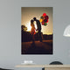 Two Couple Kissing Sunset Wall Decal
