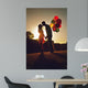 Two Couple Kissing Sunset Wall Decal