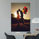 Two Couple Kissing Sunset Wall Decal