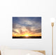 Bright Orange Horizon Sunrise Wall Decal