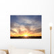 Bright Orange Horizon Sunrise Wall Decal