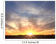 Bright Orange Horizon Sunrise Wall Decal