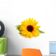 Sunflower with Leaves Wall Decal