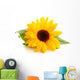 Sunflower with Leaves Wall Decal