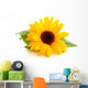 Sunflower with Leaves Wall Decal