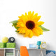 Sunflower with Leaves Wall Decal