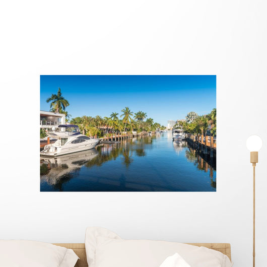 Beautiful Canal Fort Lauderdale Wall Decal